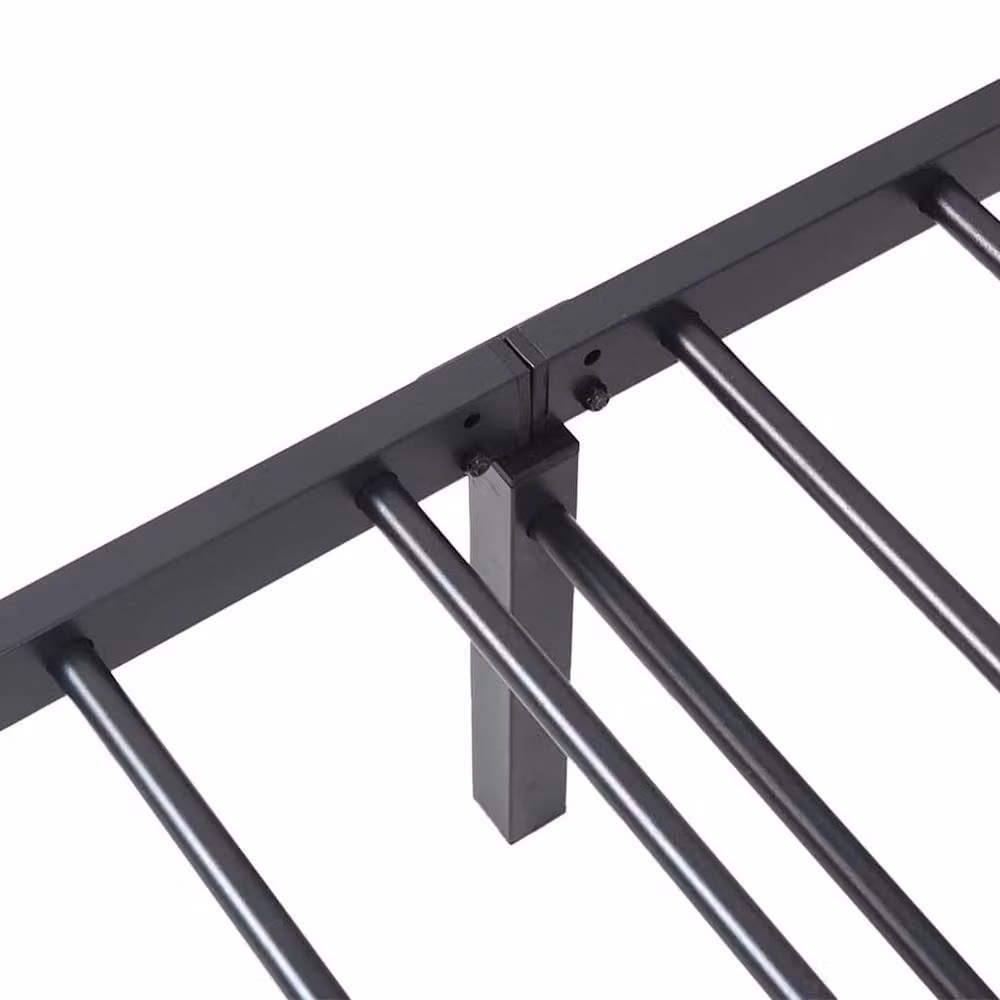 Berkfield Home Elegant Foldable Steel Bed Frame in Black, W/D/H: 75 x 190 x 30 cm – 6