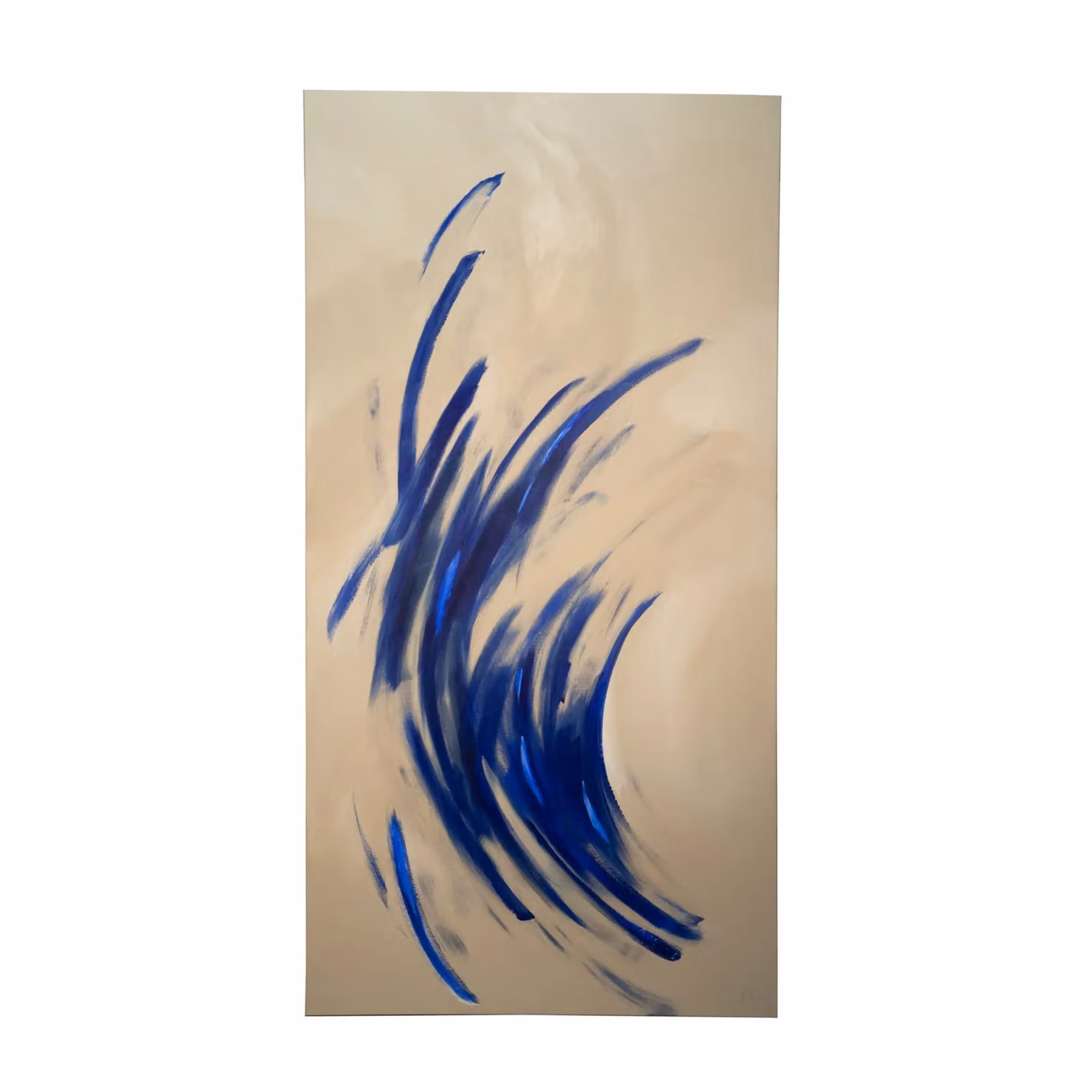 Dome Deco AETHER Abstract Blue Graphic Wall Artwork