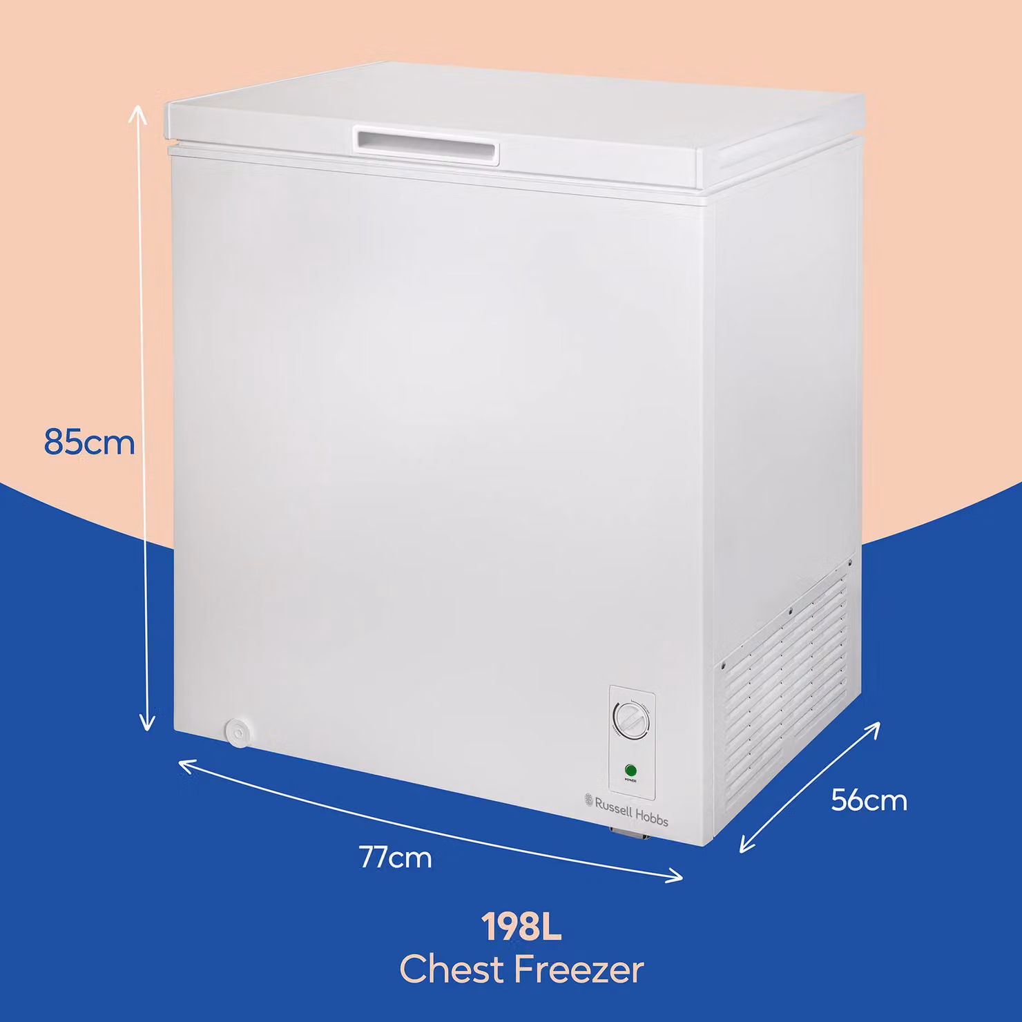 Russell Hobbs 198L White Chest Freezer RH198CF0E1 – 2