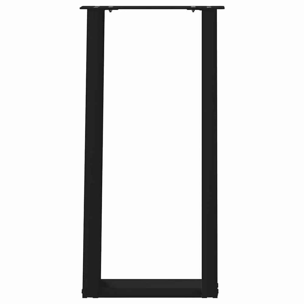Berkfield Home U-Shaped Console Table Legs, 2 Pieces, Black Steel, W: 28 cm, H: 72-73 cm – 4