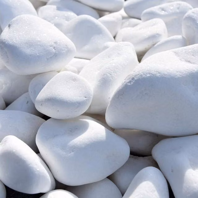 Trans-Pal White Natural Decorative Marble Stones
