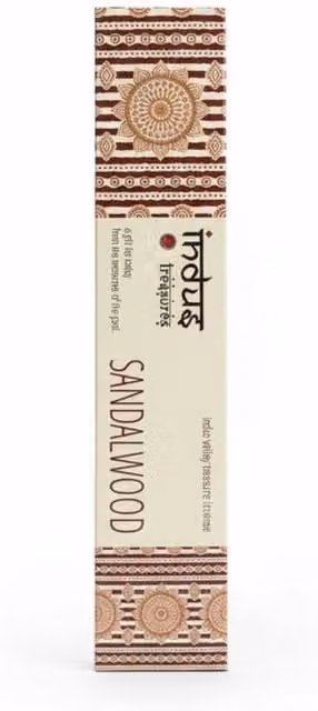 Indus Treasures Sandalwood Incense Sticks, 15g, Brown