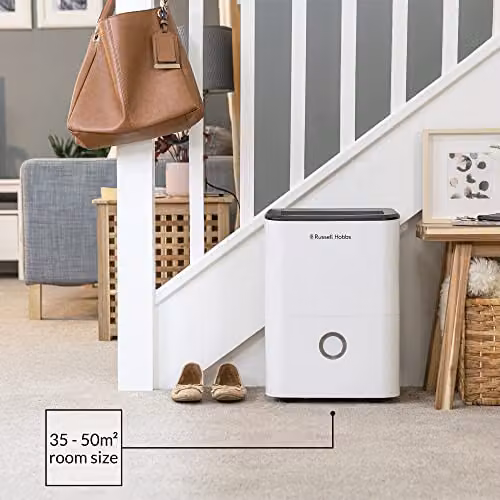 Russell Hobbs RHDH2002 20L/Day Dehumidifier with Smart Timer and Continuous Drain, White – 4