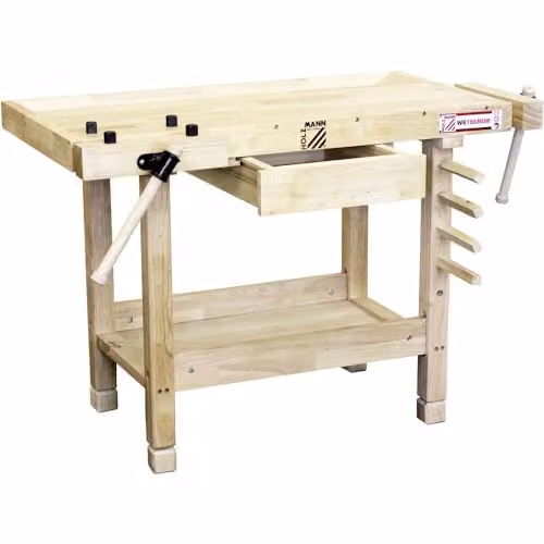 Holzmann WB 106 Mini Children's Workbench in Brown and Multicolour