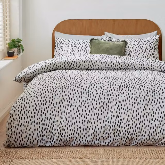Make It A Home Dottie Printed Duvet Cover Set, Multicolour, 90 x 200 cm