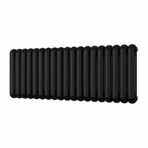 UK Radiators Sherwood Black Round Top Column Radiator, W: 134 cm, H: 50 cm – 2