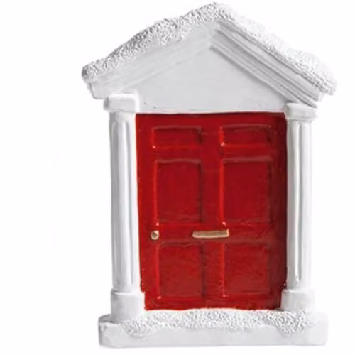 PMS International Elves Behaving Badly Christmas Elf Door in a Box Multicolour Tabletop Decoration