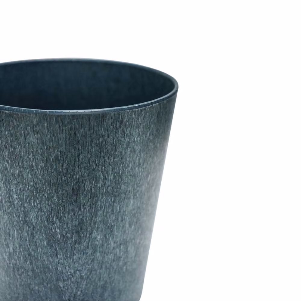 Ivyline Pula Stone Planter Tub in Blue/Turquoise, H: 25 cm, D: 24 cm – 3
