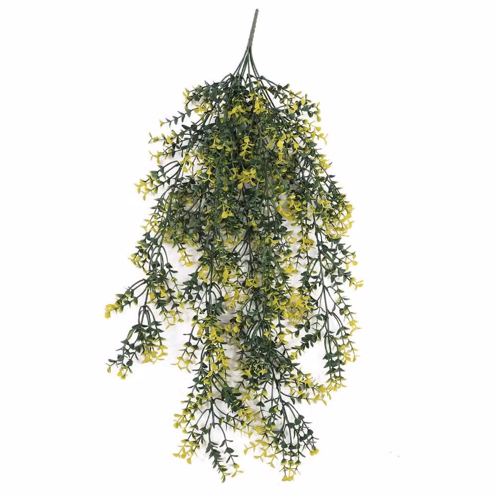 Botanik Pack of 6 Hanging UV Fire Resistant Variegated Green Artificial Plants, Height: 76 cm – 2