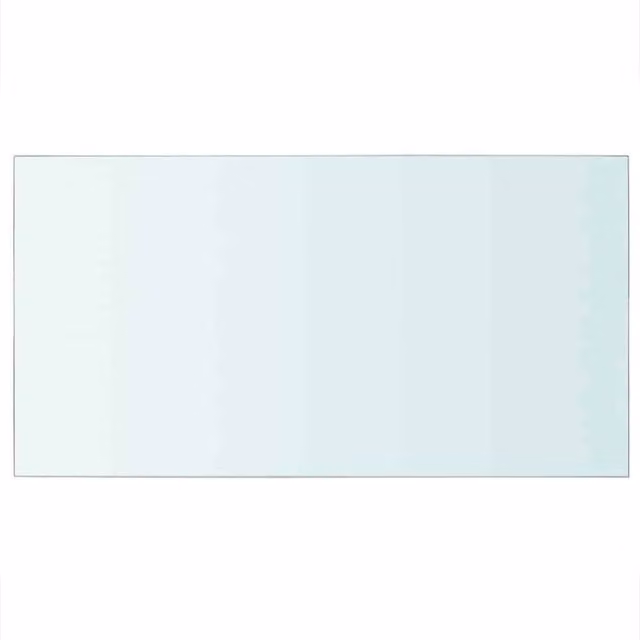 Berkfield Home Wall Mounted Glass Shelves, 2 Pack, Transparent, W: 40 cm, D: 25 cm, H: 15 cm