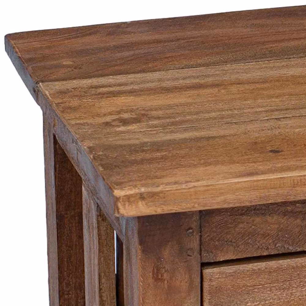 Berkfield Home Solid Reclaimed Wood Nightstand in Brown, W/D/H: 40 x 30 x 51 cm – 5