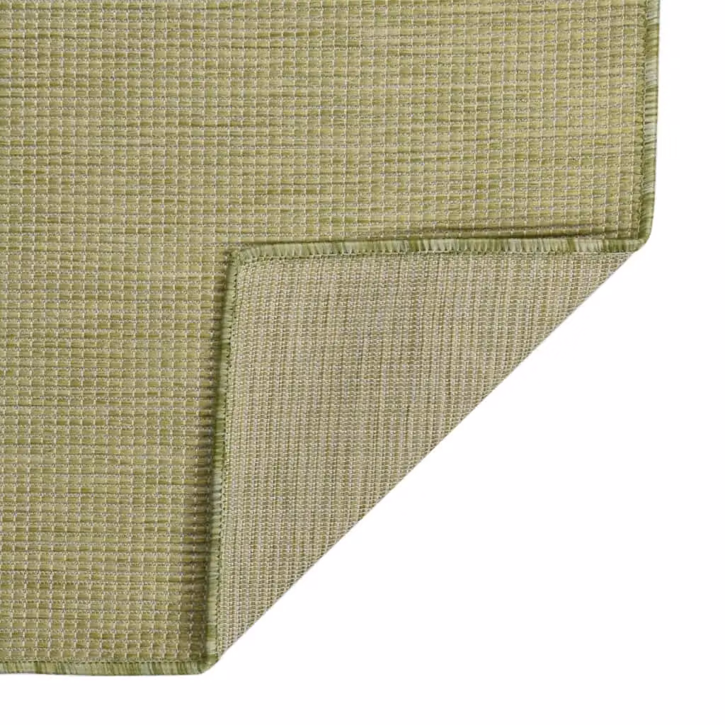 Berkfield Home Green Outdoor Flatweave Rug, W/L: 80 x 250 cm – 1