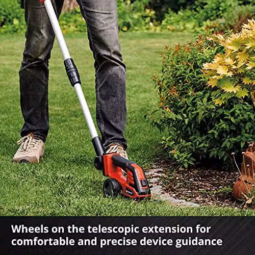 Einhell Power X-Change 18V Cordless Electric Shears with Telescopic Handle in Black and Red – 4