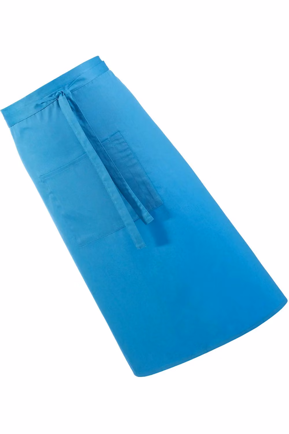 Premier Colours Pack of 2 Long Continental Style Bar Aprons in Turquoise Poly-Cotton – 2