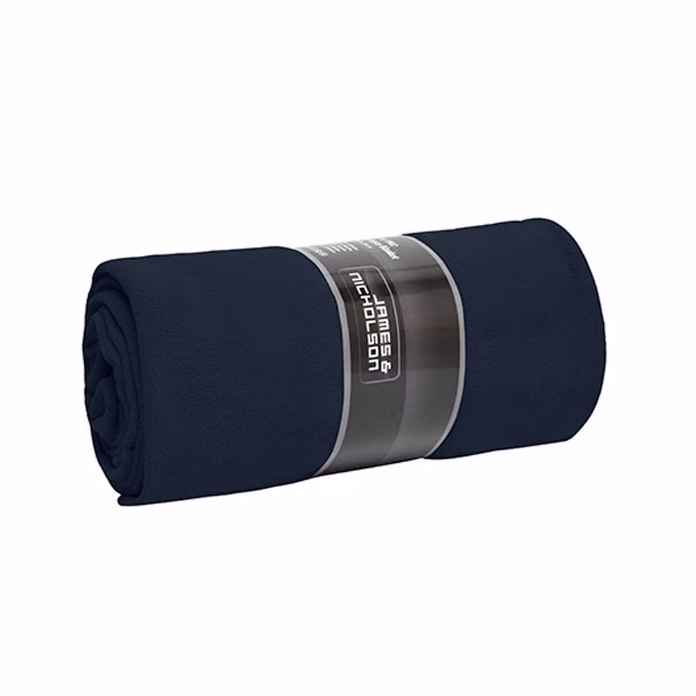 James and Nicholson Plain Black Fleece Blanket – 2
