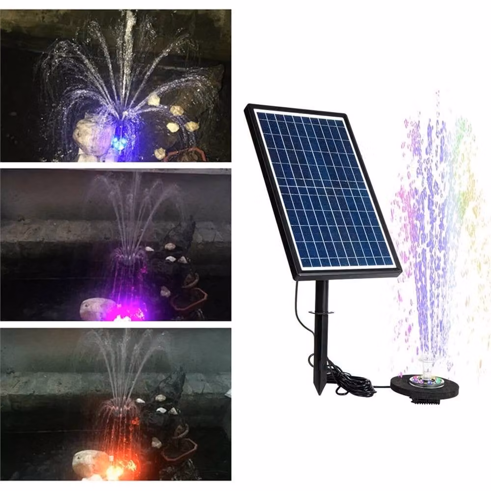 SPETLEK 7.0W Solar Fountain Pump for Garden Ponds, Pools and Aquariums, Black – 2