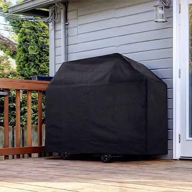 Breeins Waterproof Polyester Grill Cover in Black