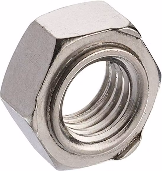 Unifix A2-304 DIN 929 M10 x 1.50 Hex Weld Nuts in Silver Stainless Steel