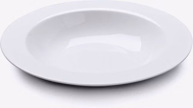 WM Bartleet & Sons White Porcelain Pasta Bowl
