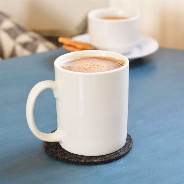 Argon Tableware Classic White Stoneware Mugs, 285ml, Pack of 6