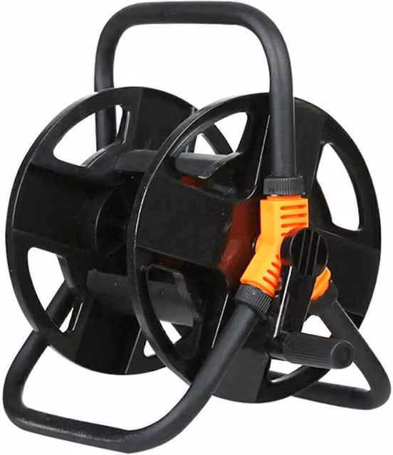 Kelvenix Portable Freestanding Garden Hose Reel Cart in Black – 1