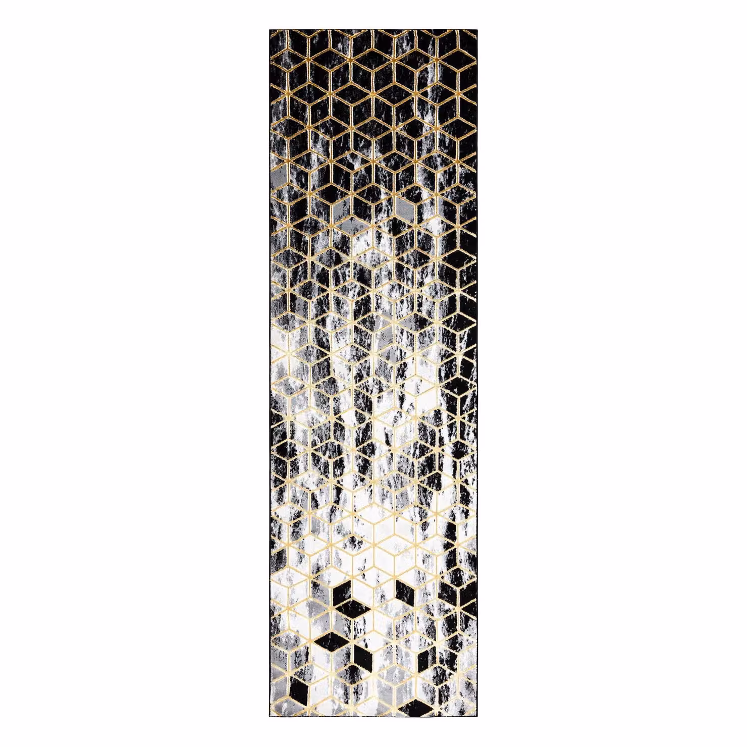 RugsX Gloss Runner in Black, W/D/H: 70 x 250 cm – 3