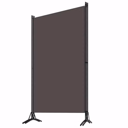 vidaXL 3-Panel Modern Fabric Room Divider in Anthracite, H 180 cm x W 260 cm – 4