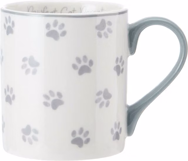 Mikasa Pawfect Cat Parent Porcelain Mug, 280ml, Grey and White – 1