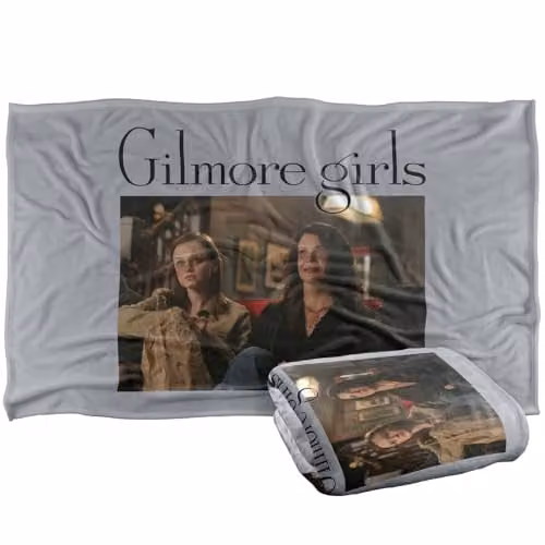 Warner Bros. Gilmore Girls Movie Night Super Soft Fleece Throw Blanket, Multicolour, W: 91.44 cm x L: 147 cm