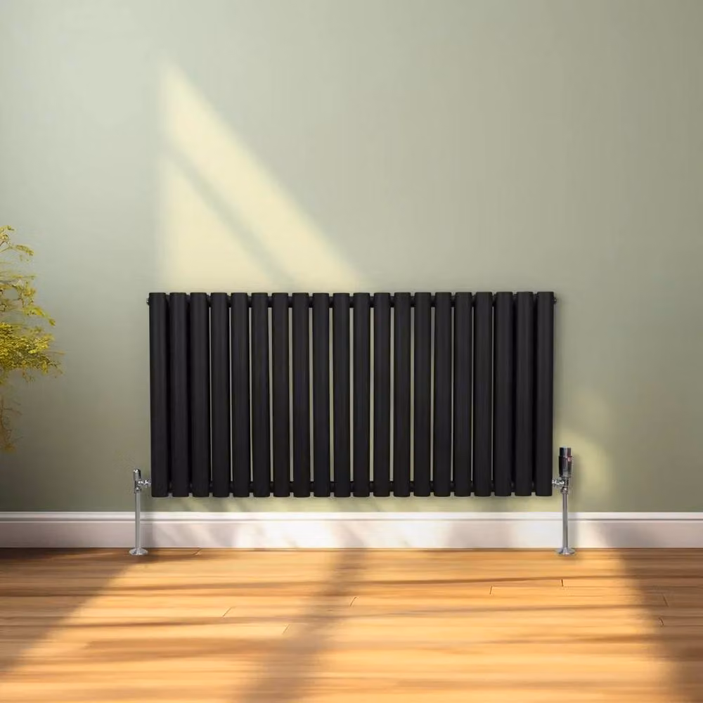 Monstershop Oval Column Radiator in Black, H 120 cm x W 60 cm – 4