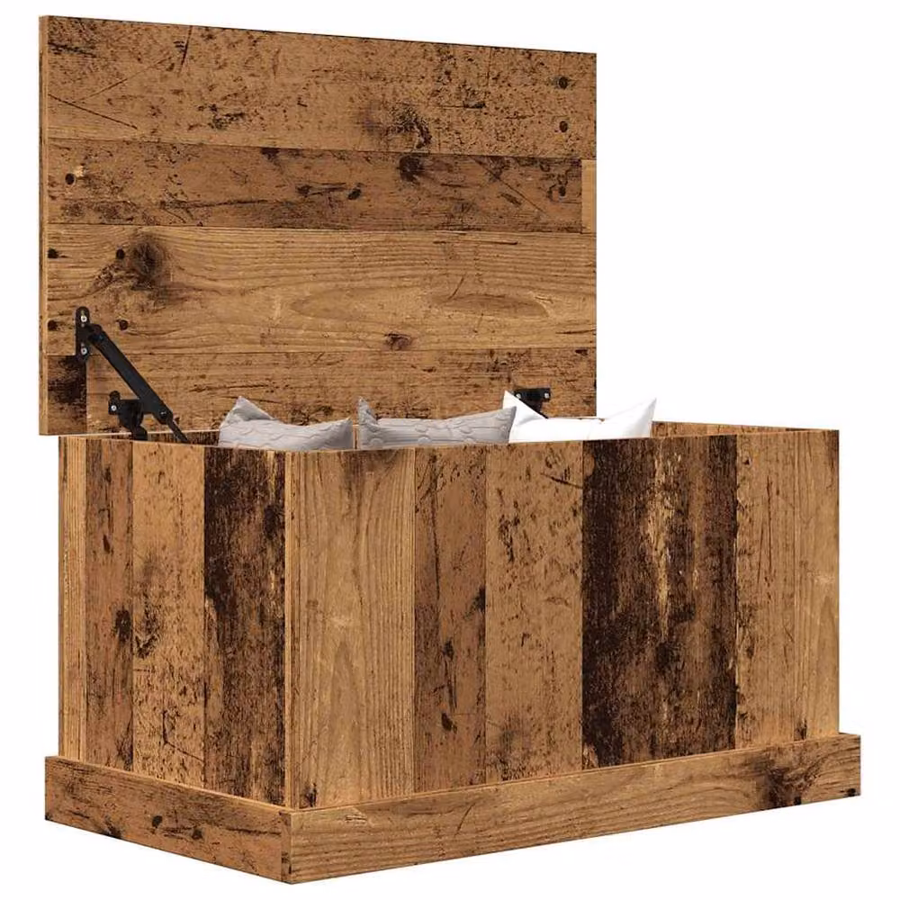 Berkfield Home Storage Box in Old Wood Brown, W/D/H: 70 x 40 x 38 cm – 3