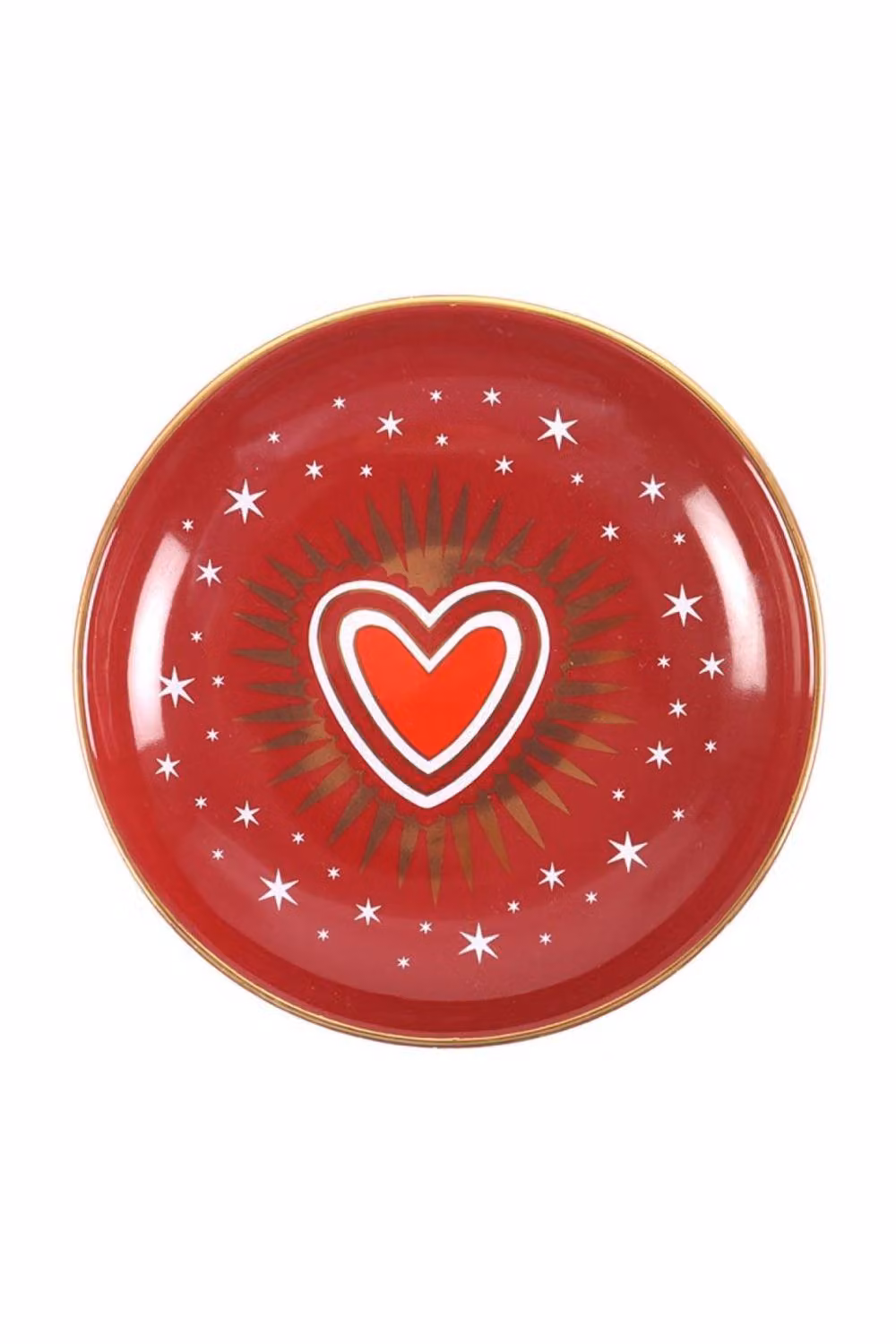 KDMD Sacred Heart Ceramic Trinket Dish and Jewelry Holder in Red – 2