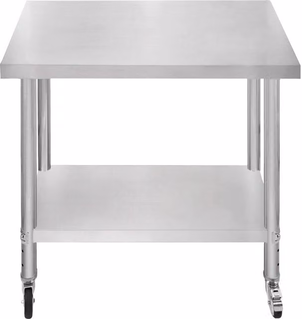 Kukoo Stainless Steel Work Table in Silver, W/D/H: 90 x 60 x 86 cm – 1