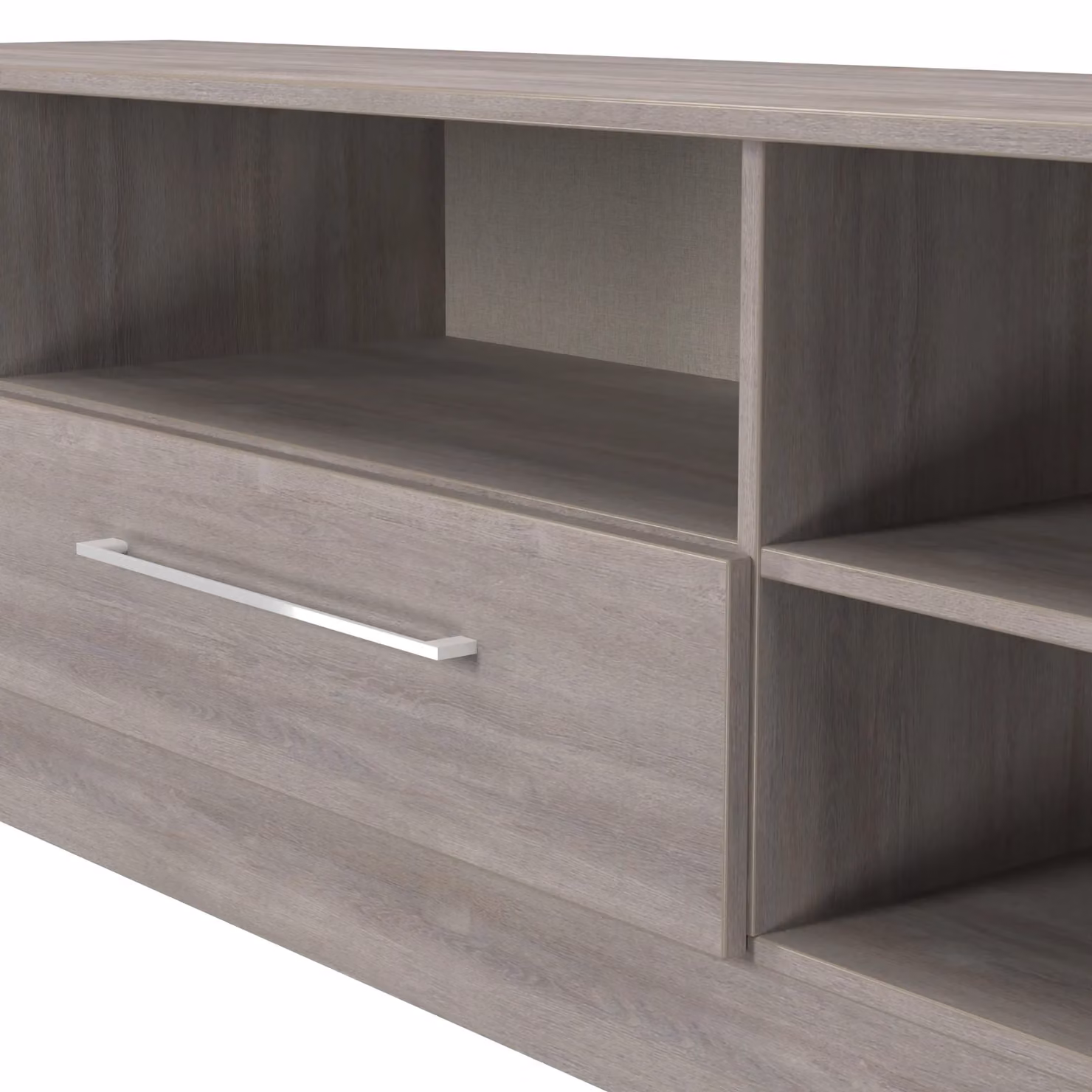2 U Gloucester Wide 1 Drawer TV and Media Unit in Light Grey Matt – 3