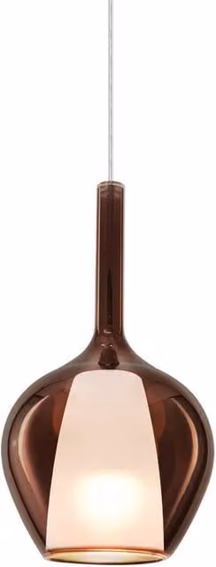 Netlighting Kalique I Copper Dome Pendant Ceiling Light, Diameter: 18 cm, 1x E27