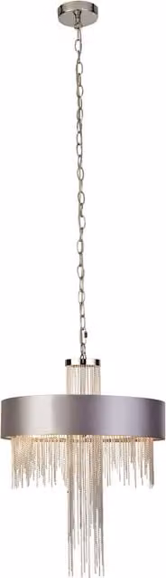 Chainmail Pendant Silver Chrome Suspended Round Height Adjustable Lighting Collection
