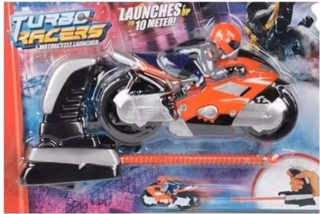 Turbo Racers Motorcyclist on Motor Multicolour Vehicle by UMKYTOYS