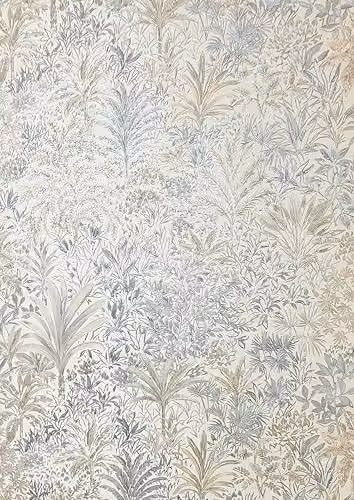 Vymura M95678 Capri Palm Landscape Italian Heavyweight Vinyl Wallpaper, Grey