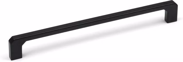 Angular Tapered End Squared D-Bar Handle in Matt Black Zinc