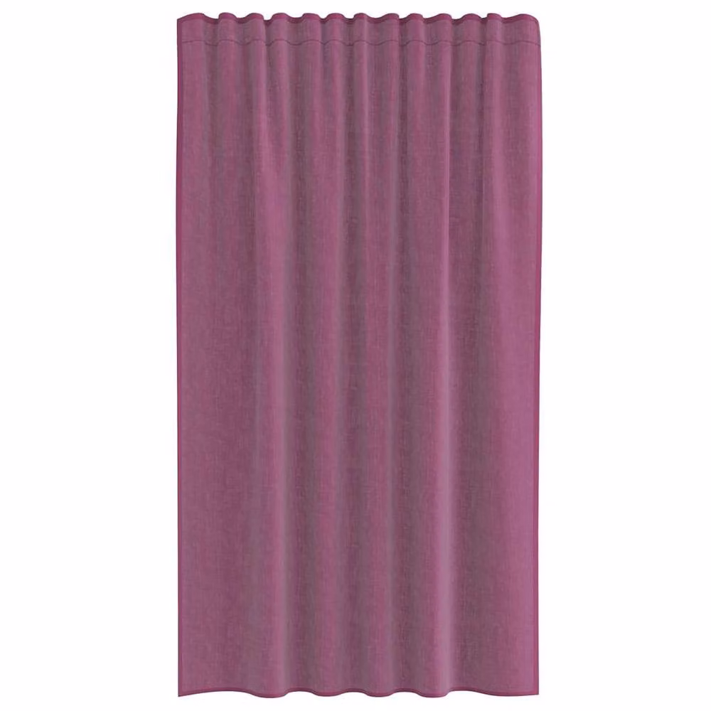 Berkfield Home Purple Voile Fabric Curtains with Rod Pockets, 2 Pack – 3