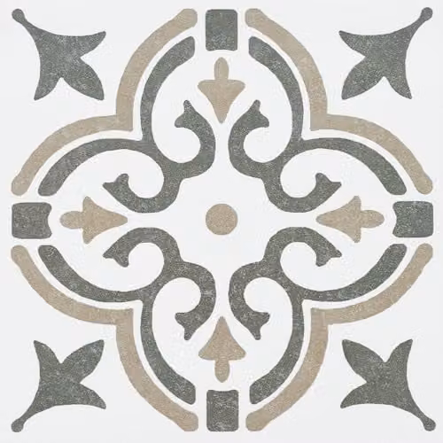 d-c-fix Jamila Olive Set of 6 Geometric Oriental Tile Stickers, Green and Multicolour, W/D/H: 15 x 15 x 15 cm