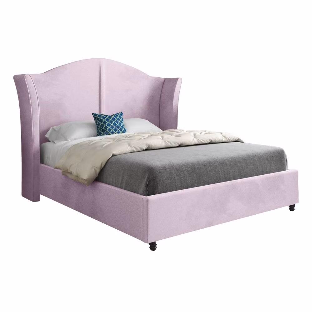Casani Titchmarsh Pink Velvet Upholstered Chesterfield Bed Frame W/D/H: 137 x 120 x 83 cm – 3
