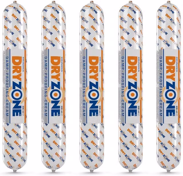 Dryzone DPC Injection Cream White 5 x 600ml Packs
