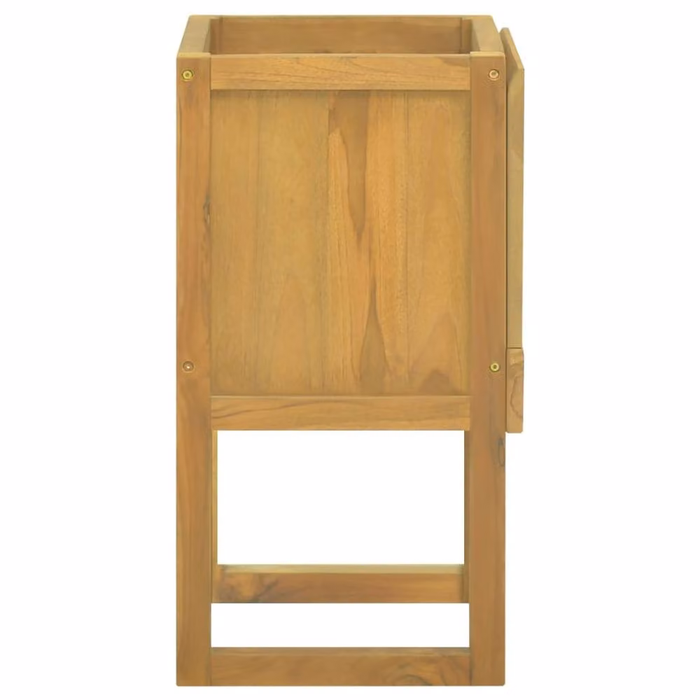 Berkfield Home Beautiful Brown Solid Wood Teak Bathroom Cabinet, W/D/H: 45 x 45 x 75 cm – 2