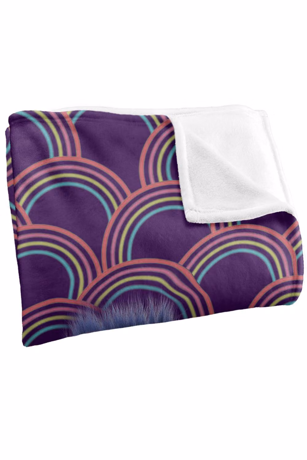 DreamWorks Trolls Fluffy Throw Blanket, Multicolour, W: 152 cm, D: 127 cm – 3