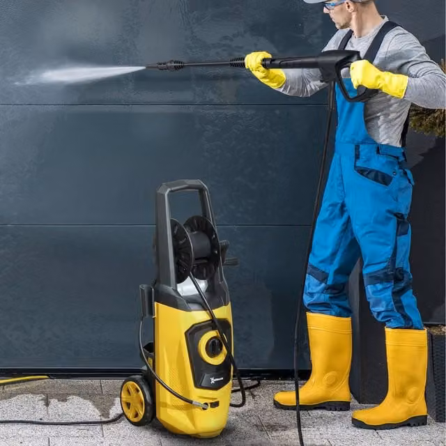 Outsunny Yellow Portable Power Washer Jet Wash Cleaner