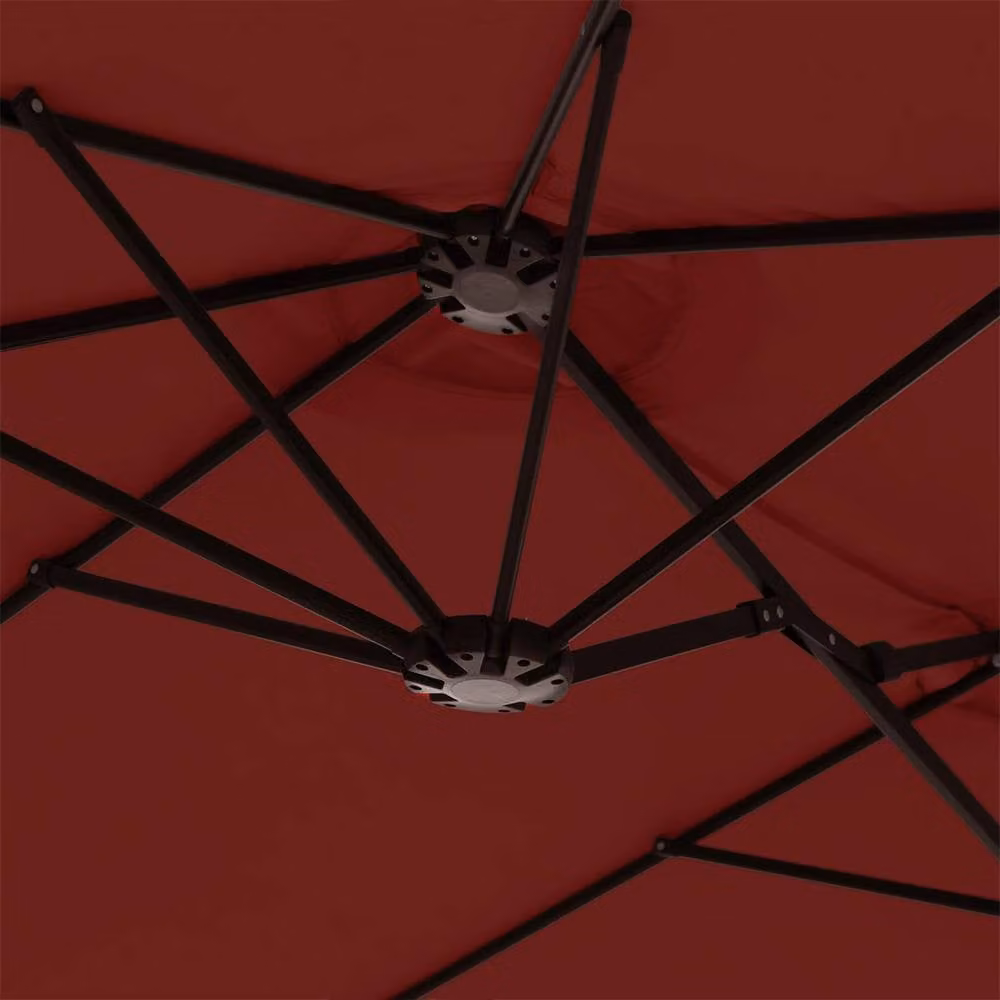Mountview 3.8m Cantilever Garden Parasol Umbrella with UV Protection in Red – 10