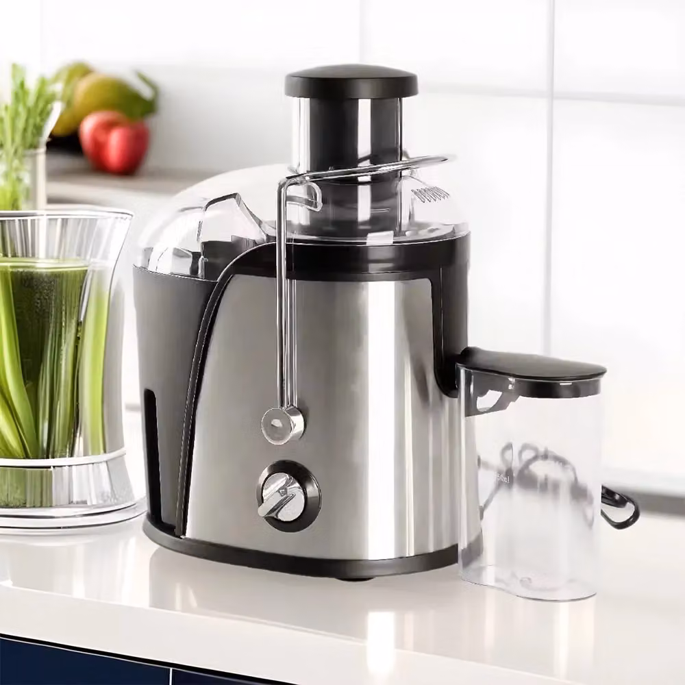 VOGREX Centrifugal Juicer Machine for Whole Fruit and Vegetables in Silver Stainless Steel – 7