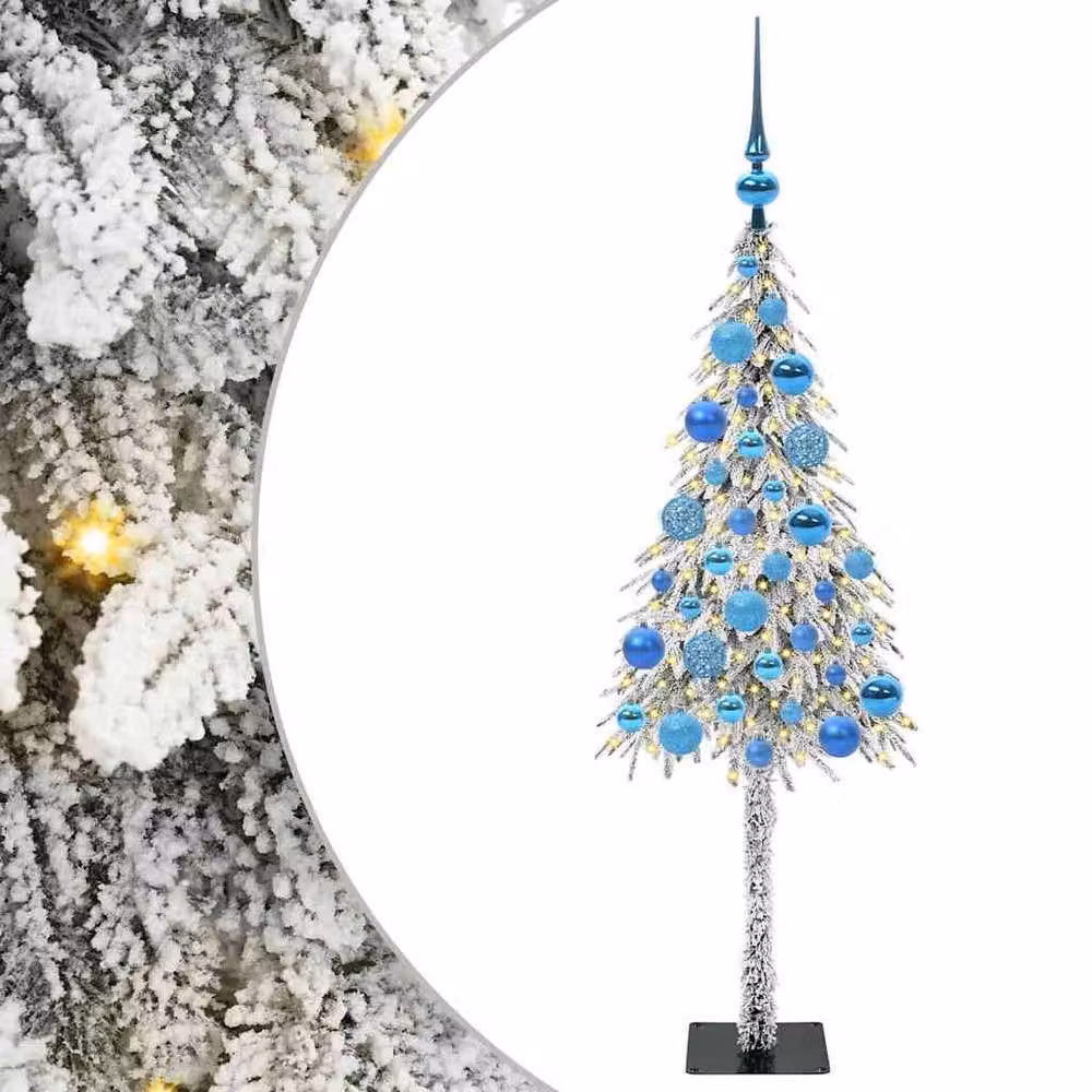 Berkfield Home White Christmas Tree with 150 LEDs, Height: 120 cm – 2