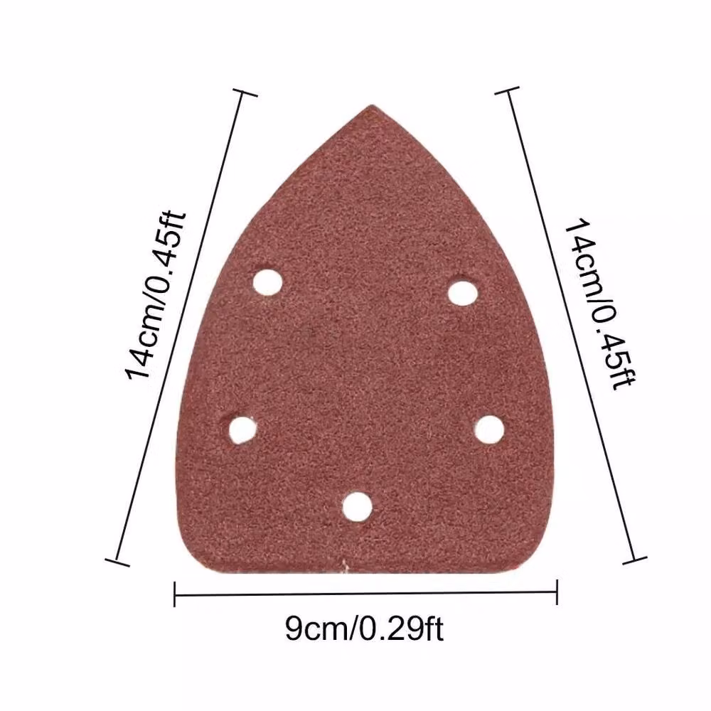 FLAVORA 60-Piece Mixed Red Detail Sander Sanding Sheets, W: 52 cm, L: 1000 cm – 2